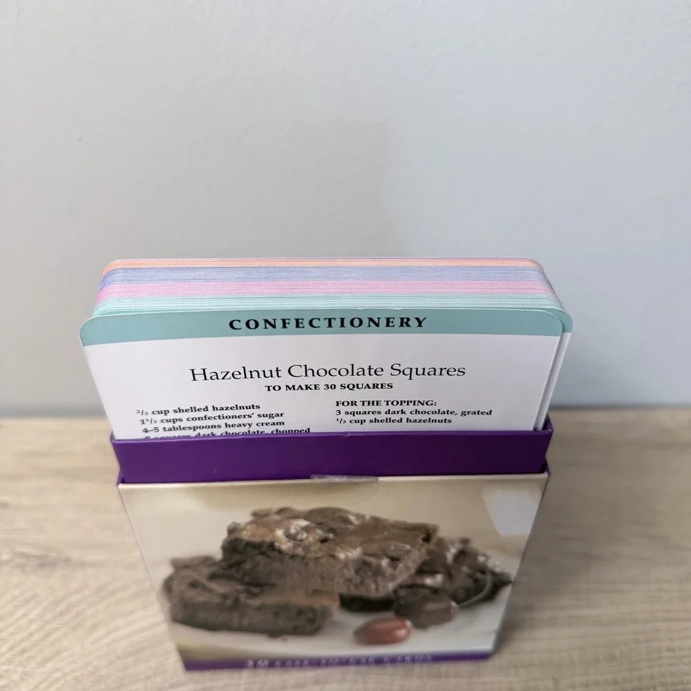 Chocolate‎ Desserts Recipe Cards 50 Easy To Use Cards Box Set Dessert Cookbook